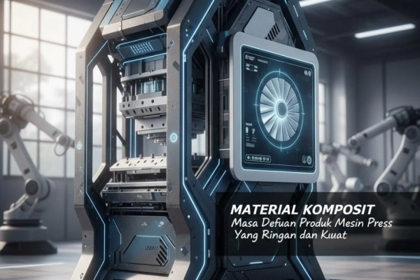 Material komposit bertekstur serat digunakan dalam komponen mesin industri modern